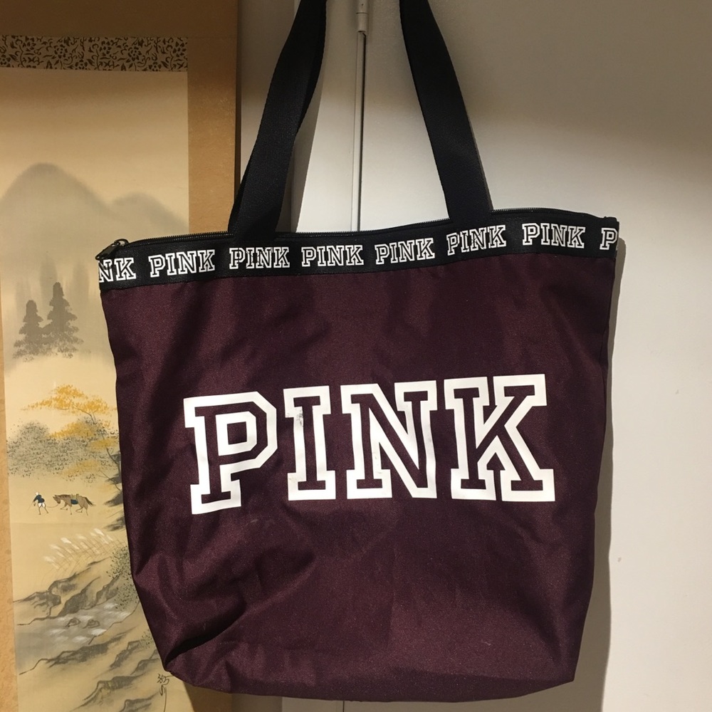 Burgundy “PINK” Beach Bag